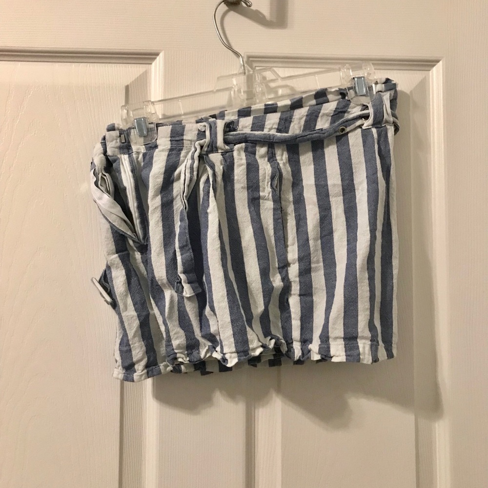 Light Blue and White Shorts